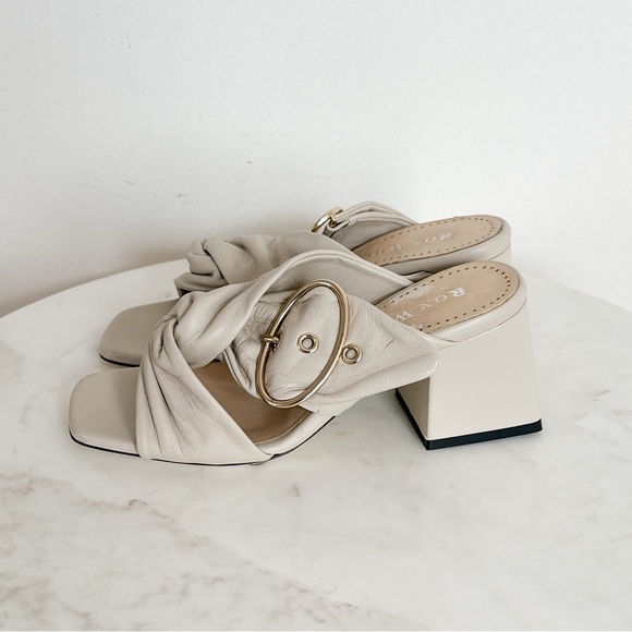 NEW Ron White Willow Napa Twist Buckle Sandals Size 4.5 US 35 EU - Picture 6 of 10